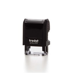 Votre tampon avec un texte à 2 lignes